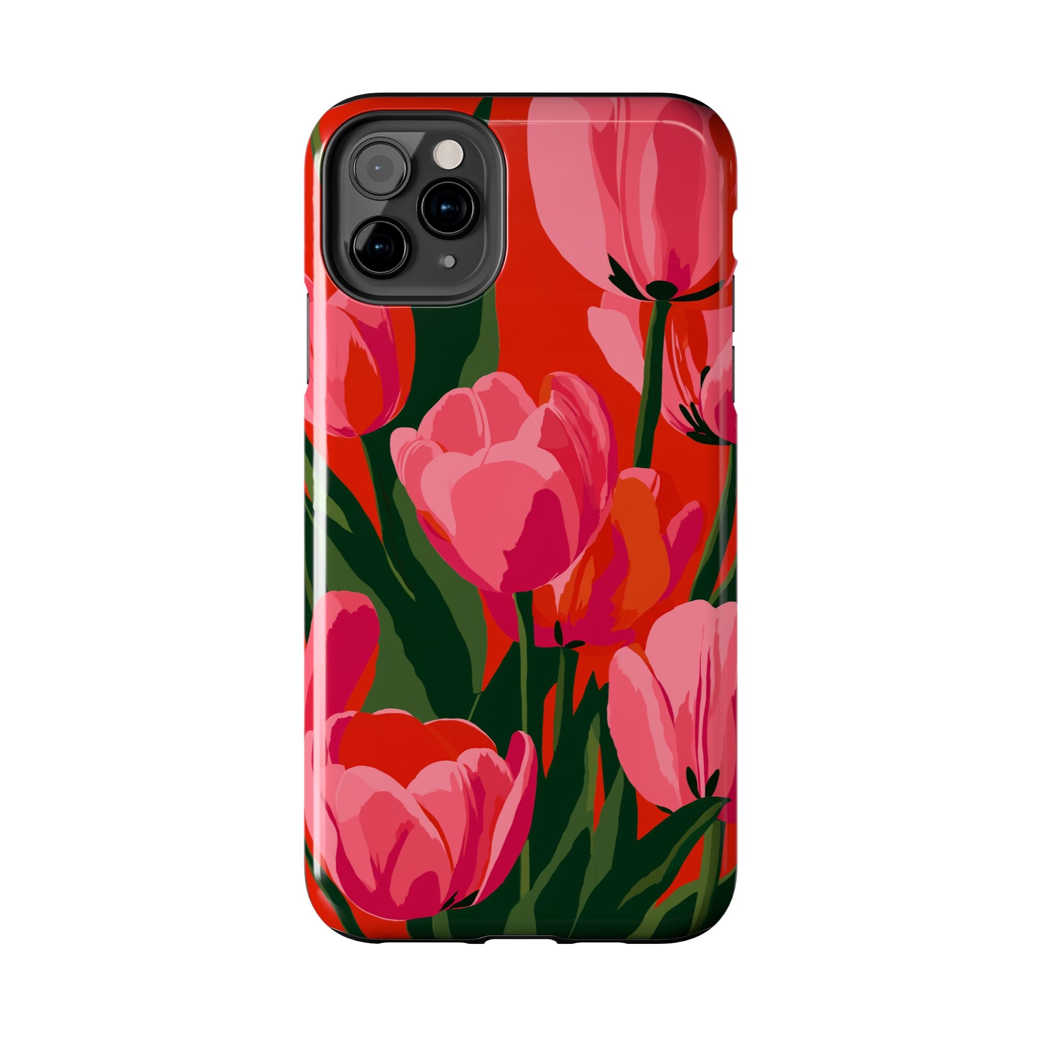 Tulip Bloom Red & Pink Floral