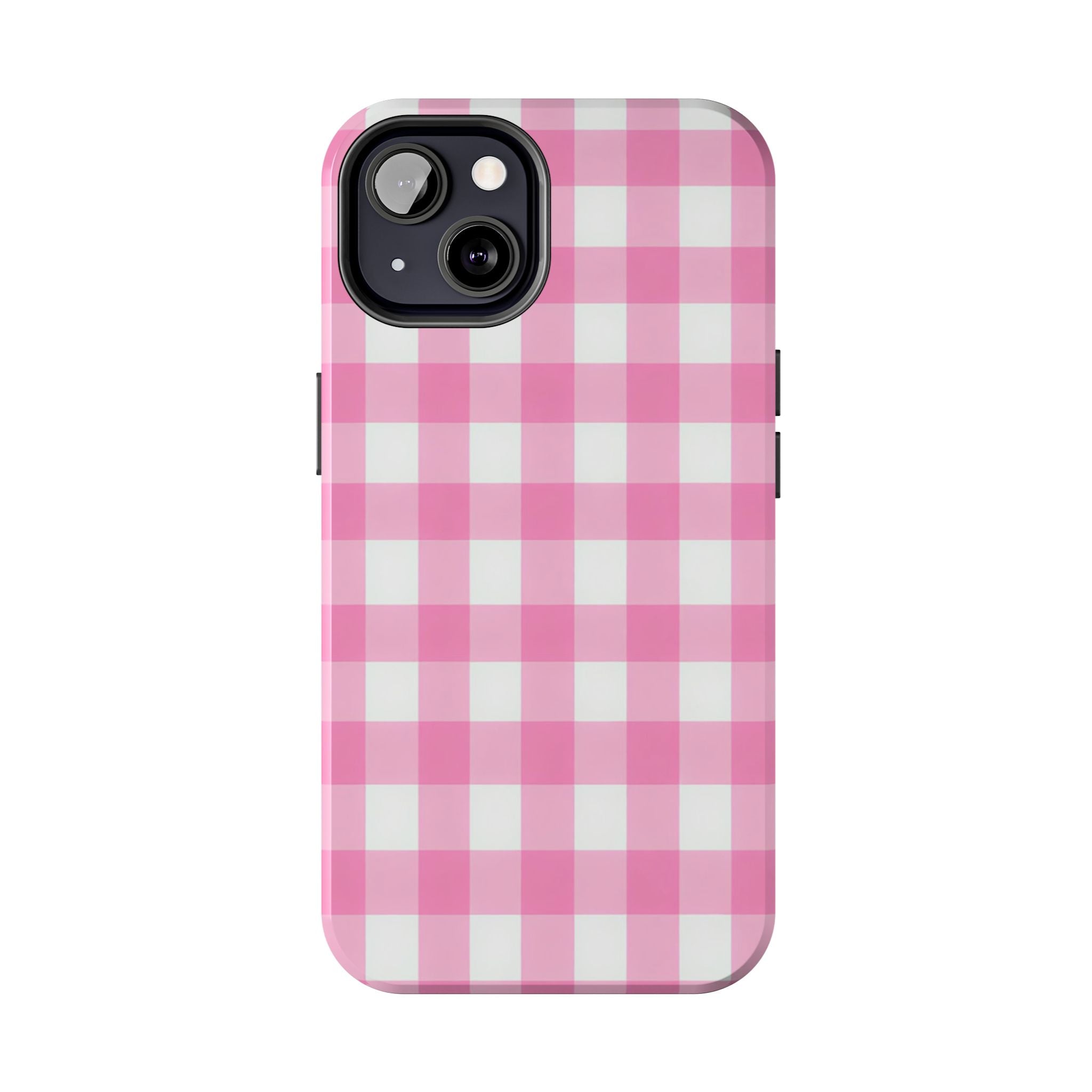 Pink Gingham Checked Pattern