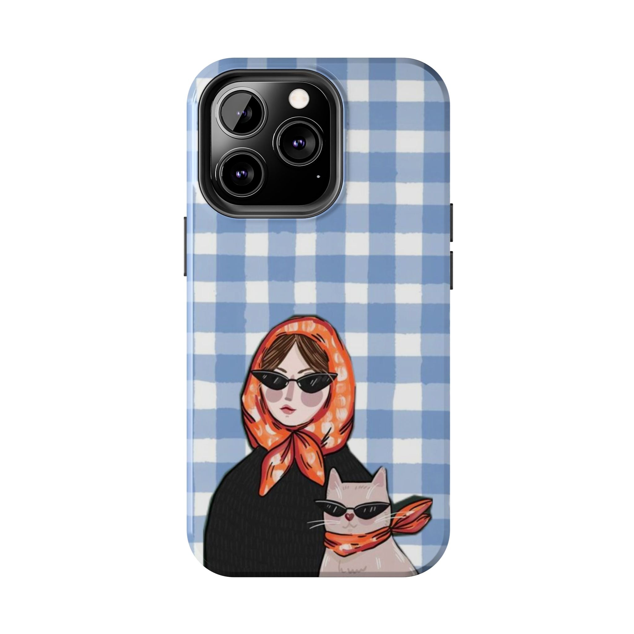 Blue Gingham 'Chic Duo'