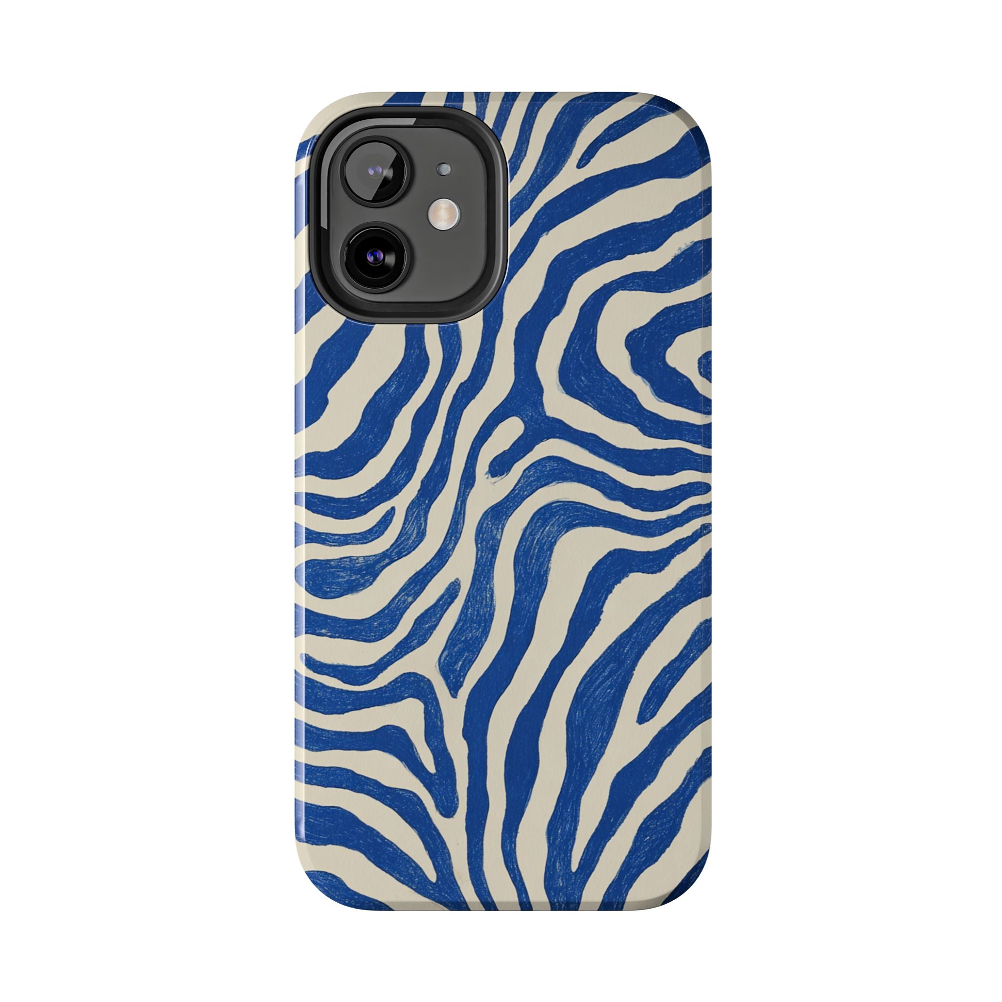 Blue Zebra Print