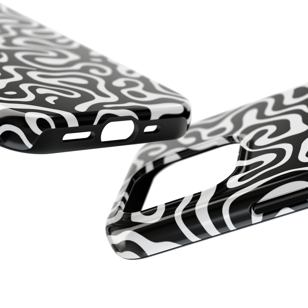 Abstract Black & White Swirl