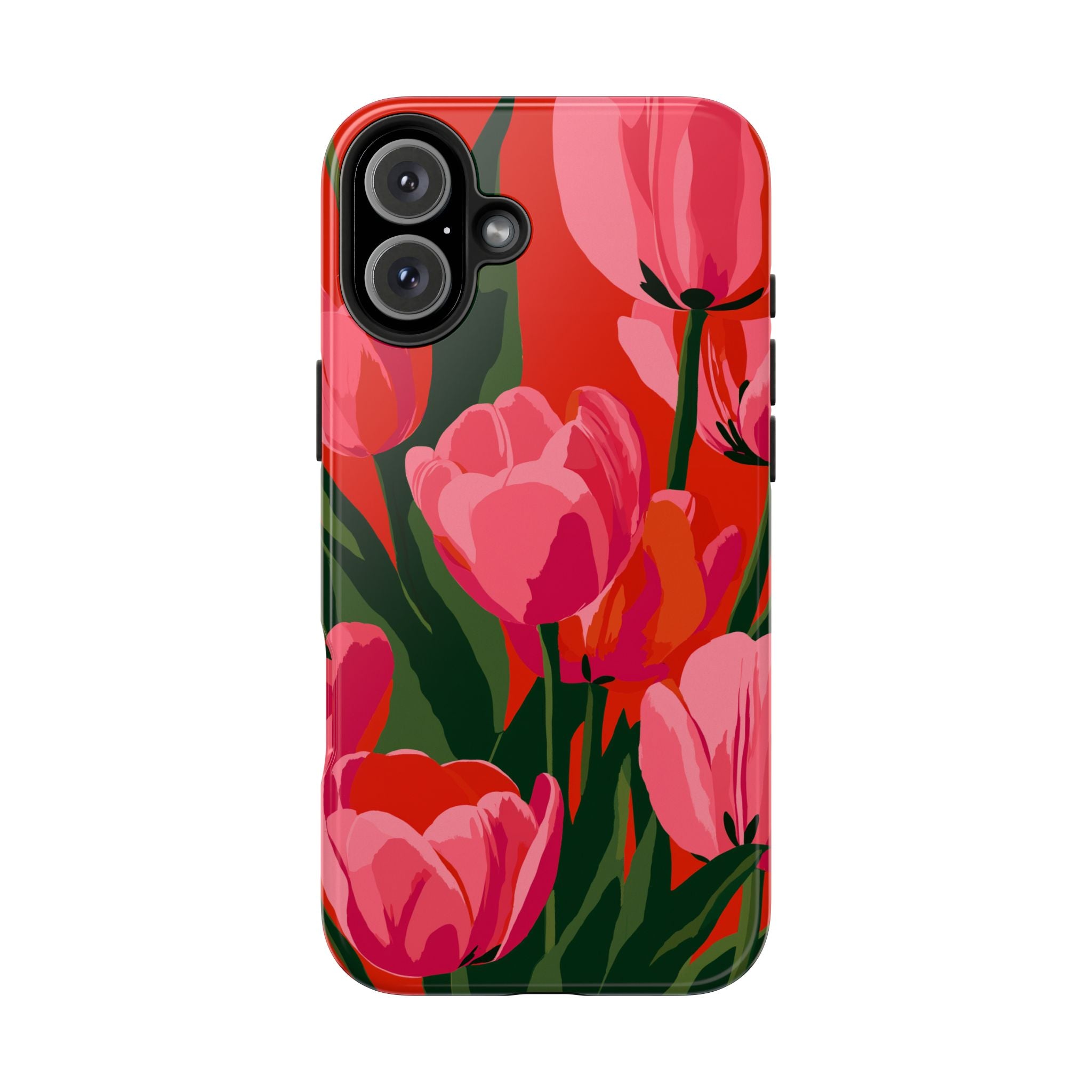 Tulip Bloom Red & Pink Floral