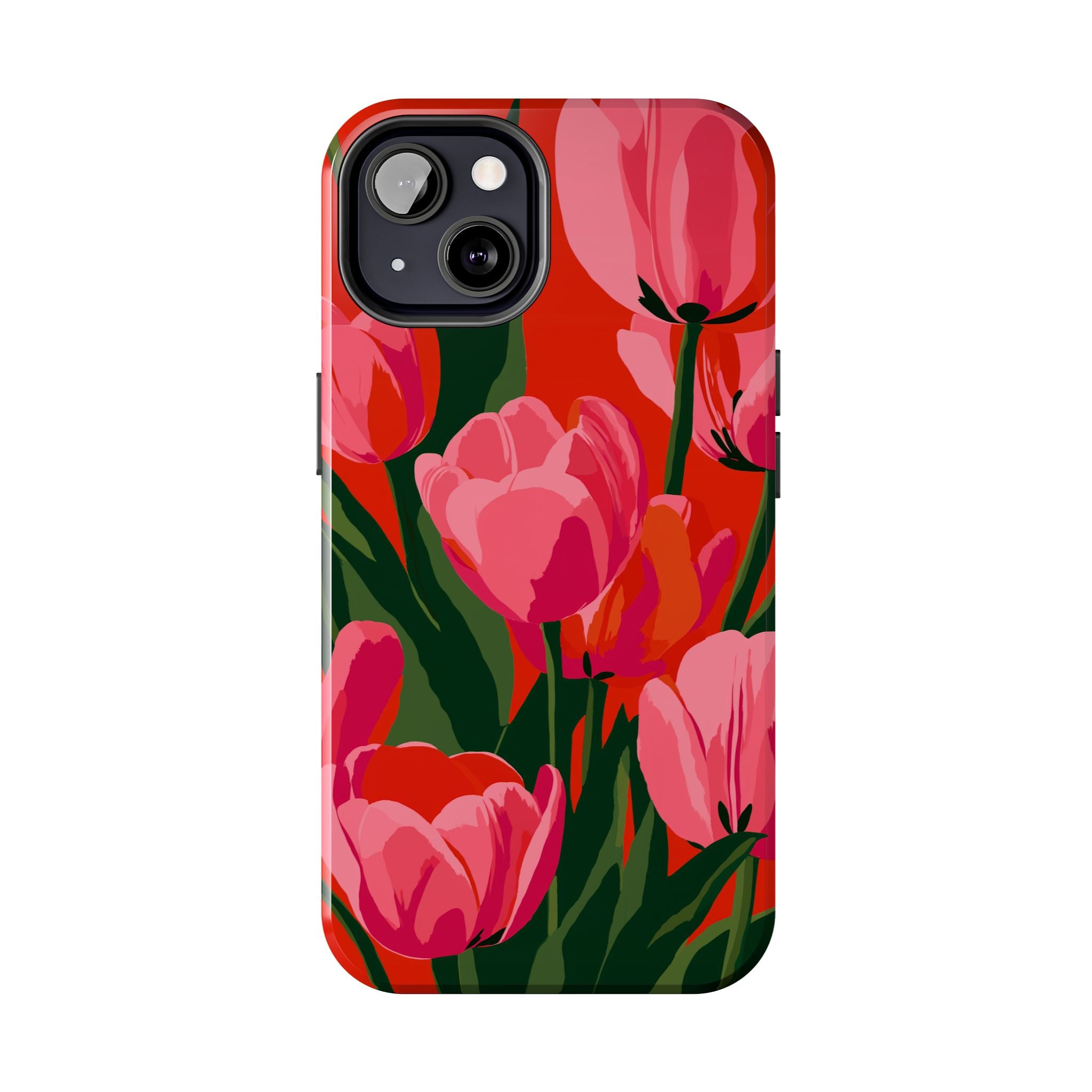 Tulip Bloom Red & Pink Floral