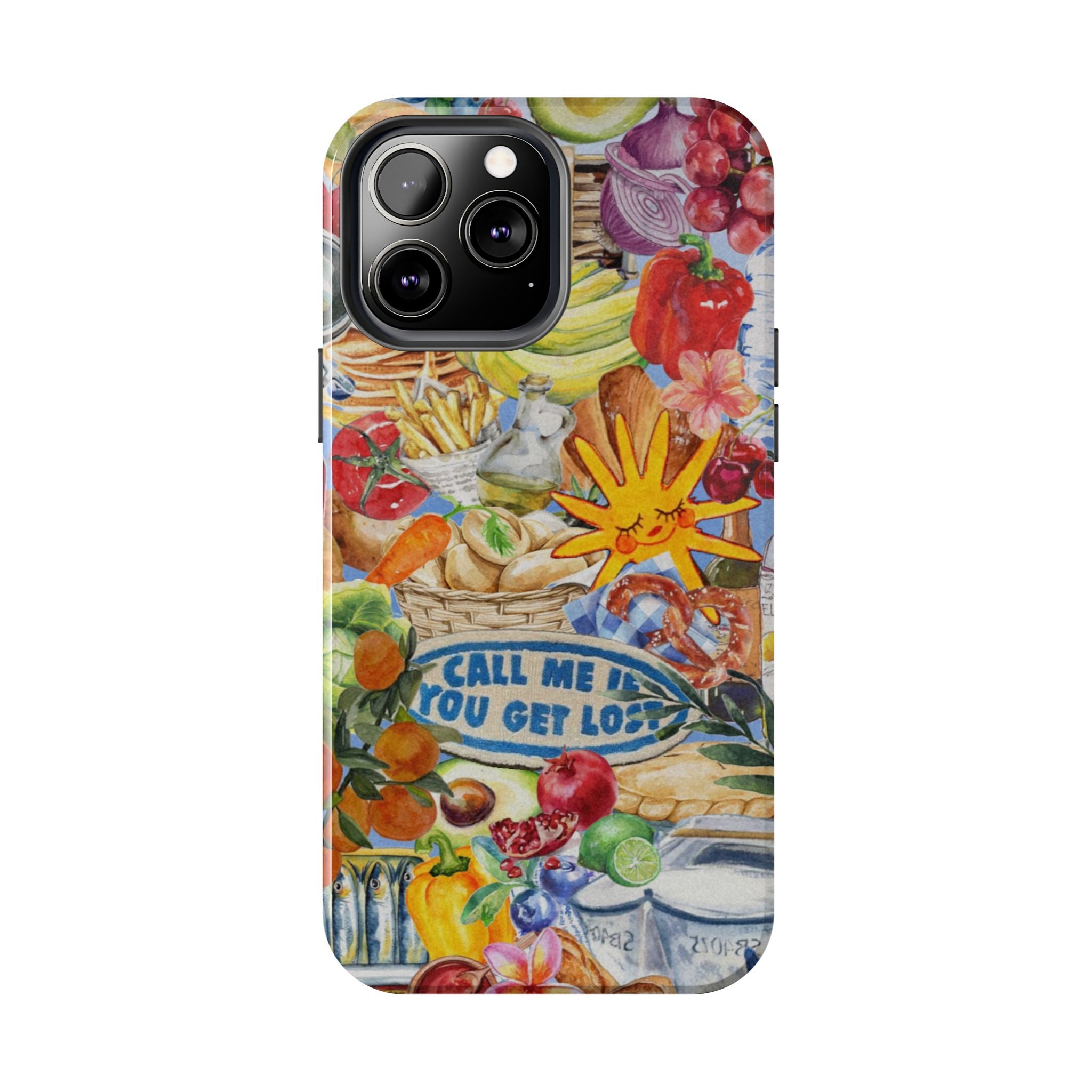 Colorful Fruit Market Collage