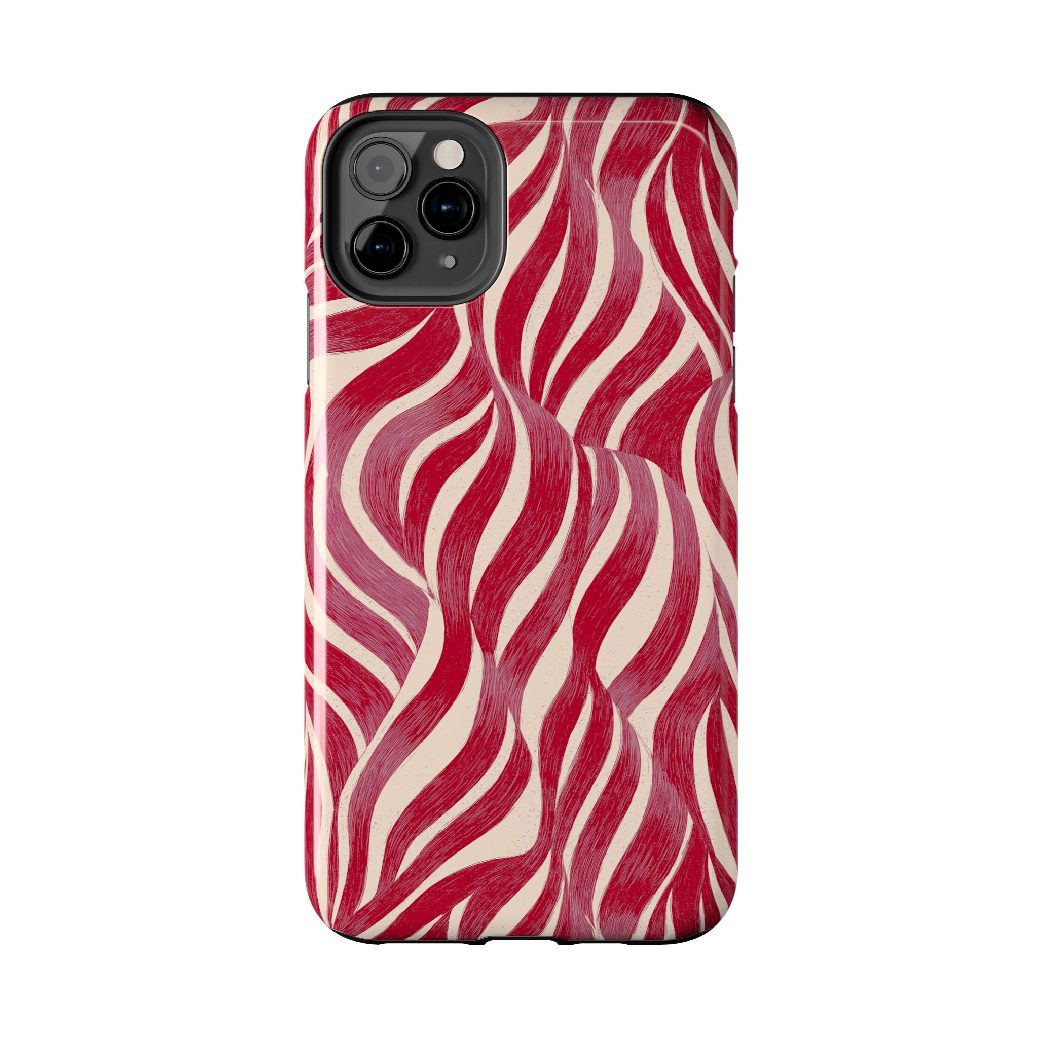 Red Wave Abstract