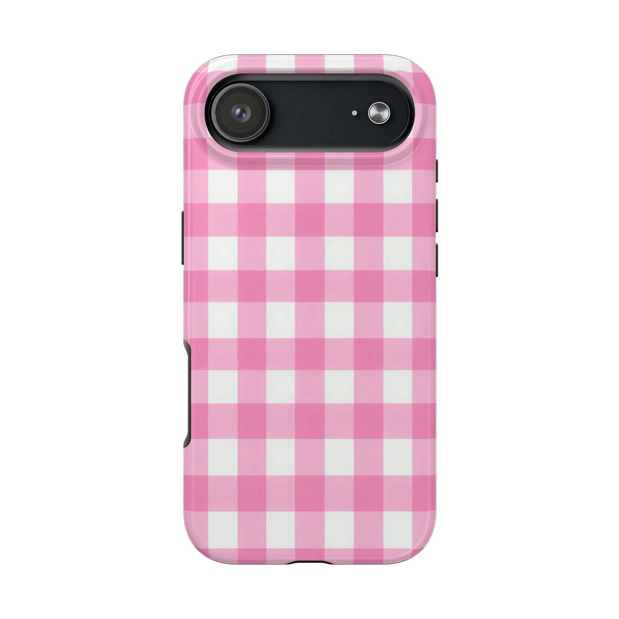 Pink Gingham Checked Pattern
