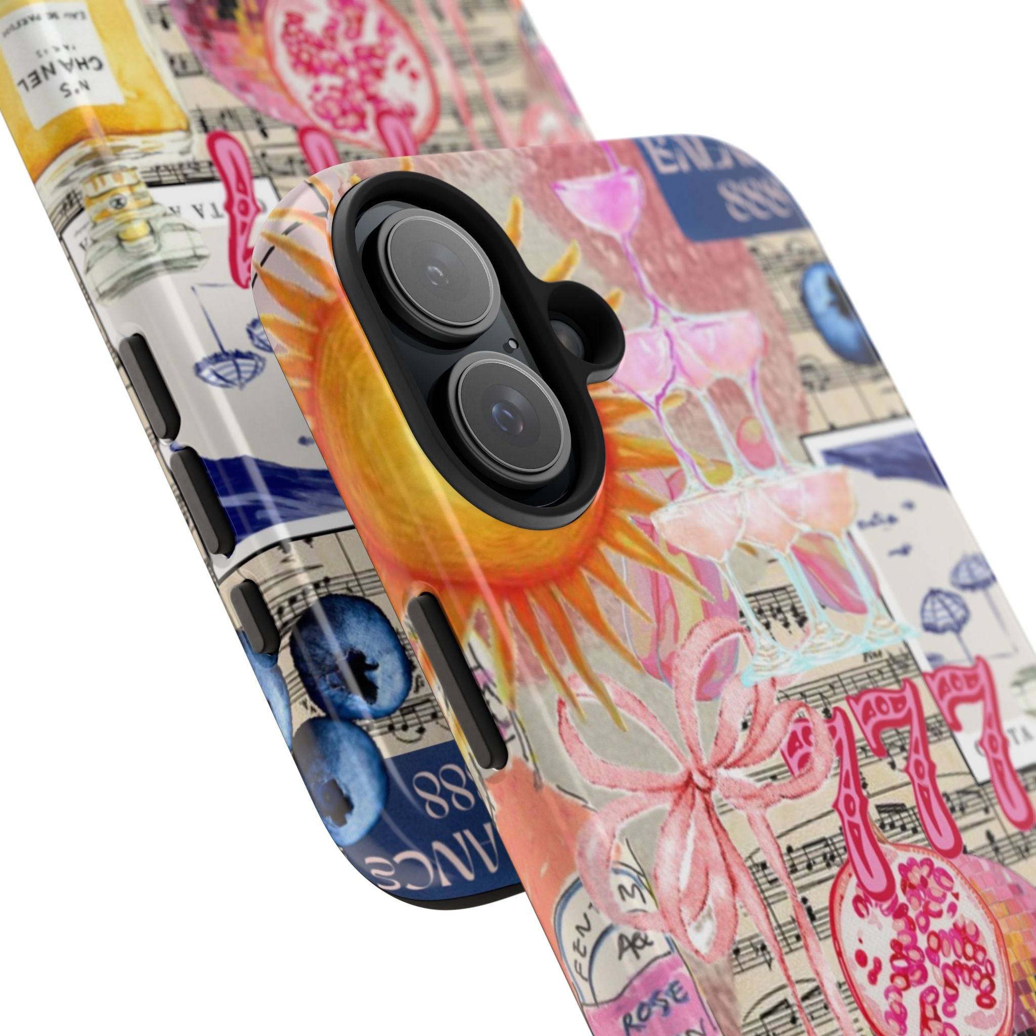 777 Vintage Lemon, Tulips & Pink Motifs
