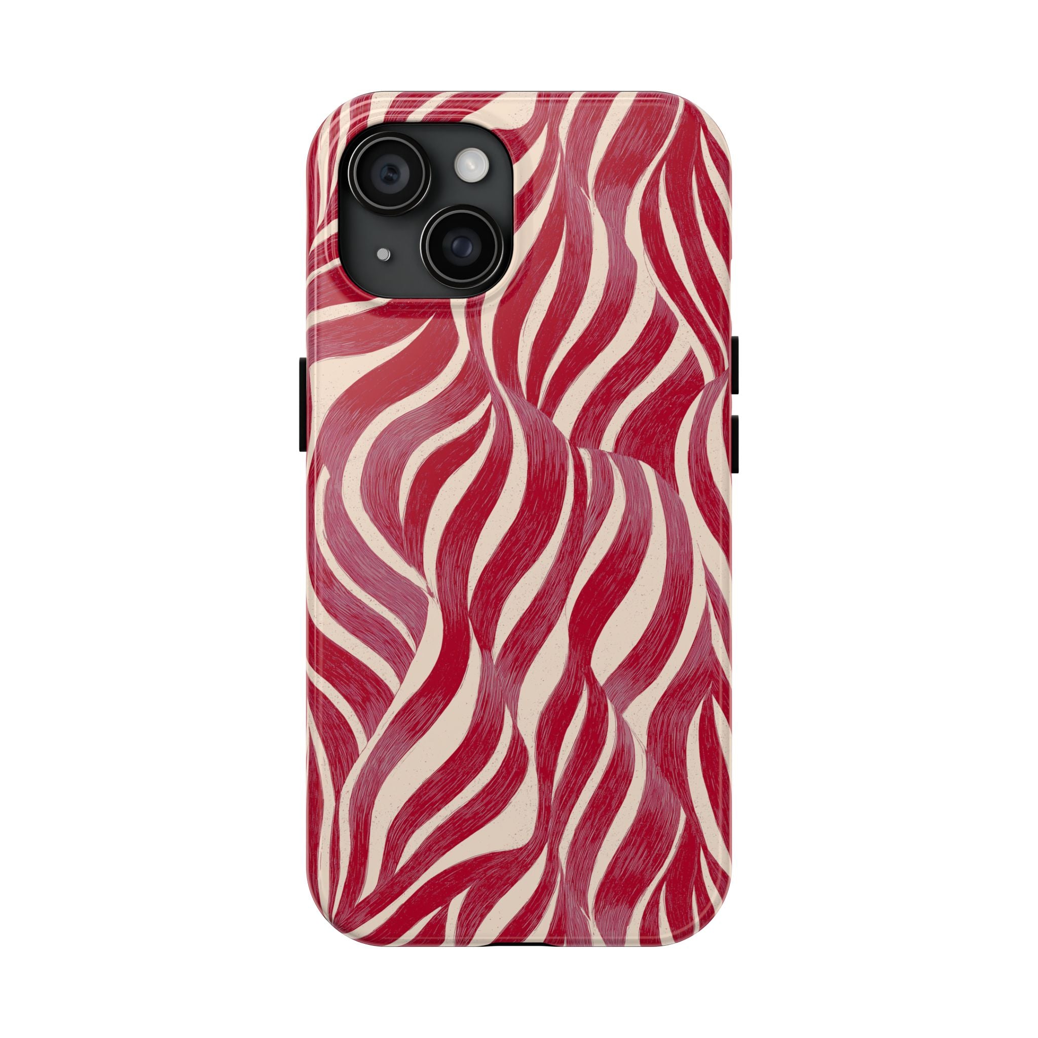 Red Wave Abstract