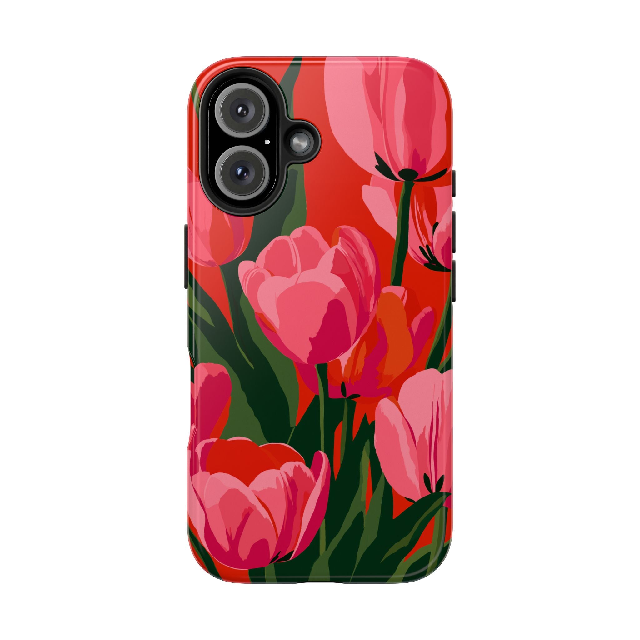 Tulip Bloom Red & Pink Floral
