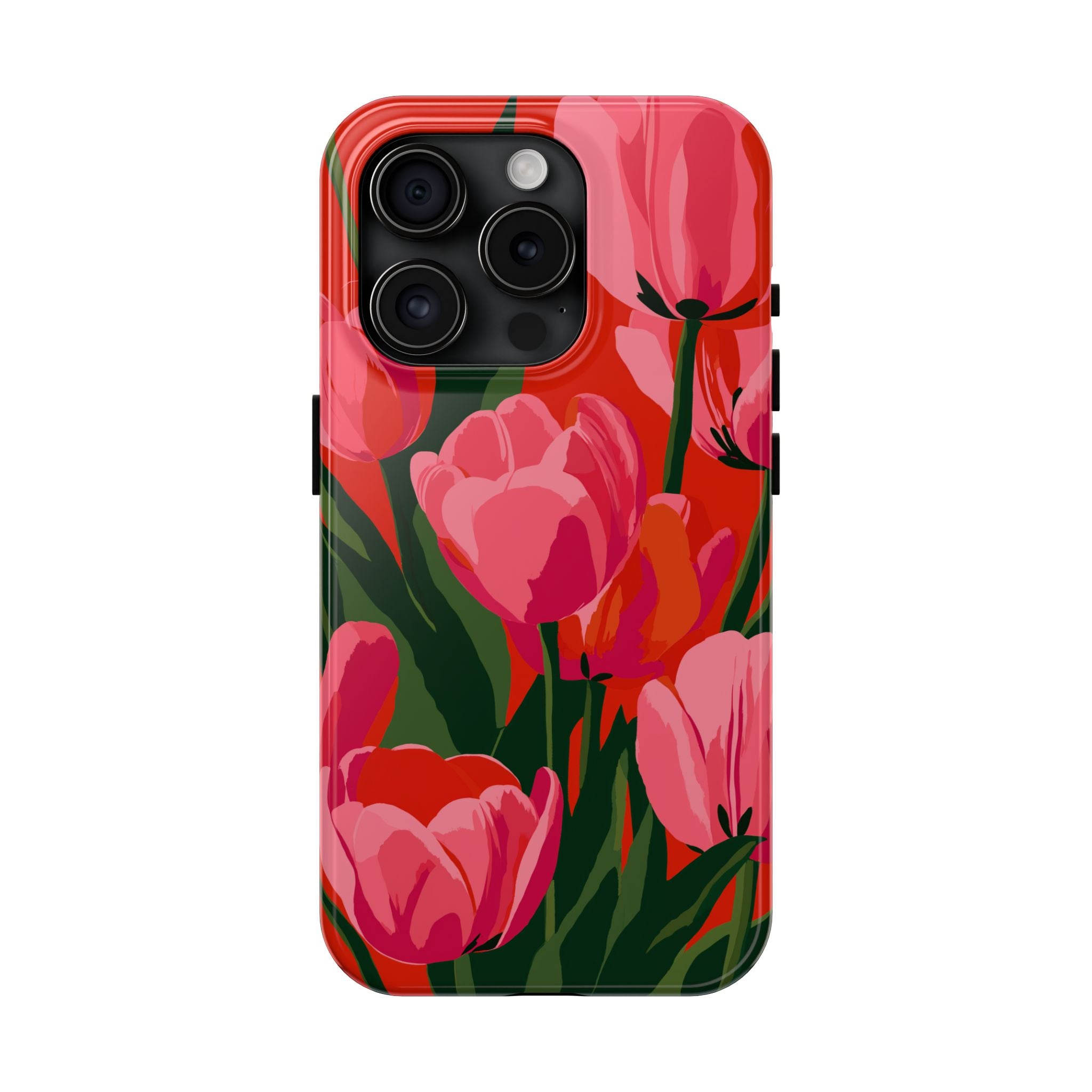 Tulip Bloom Red & Pink Floral