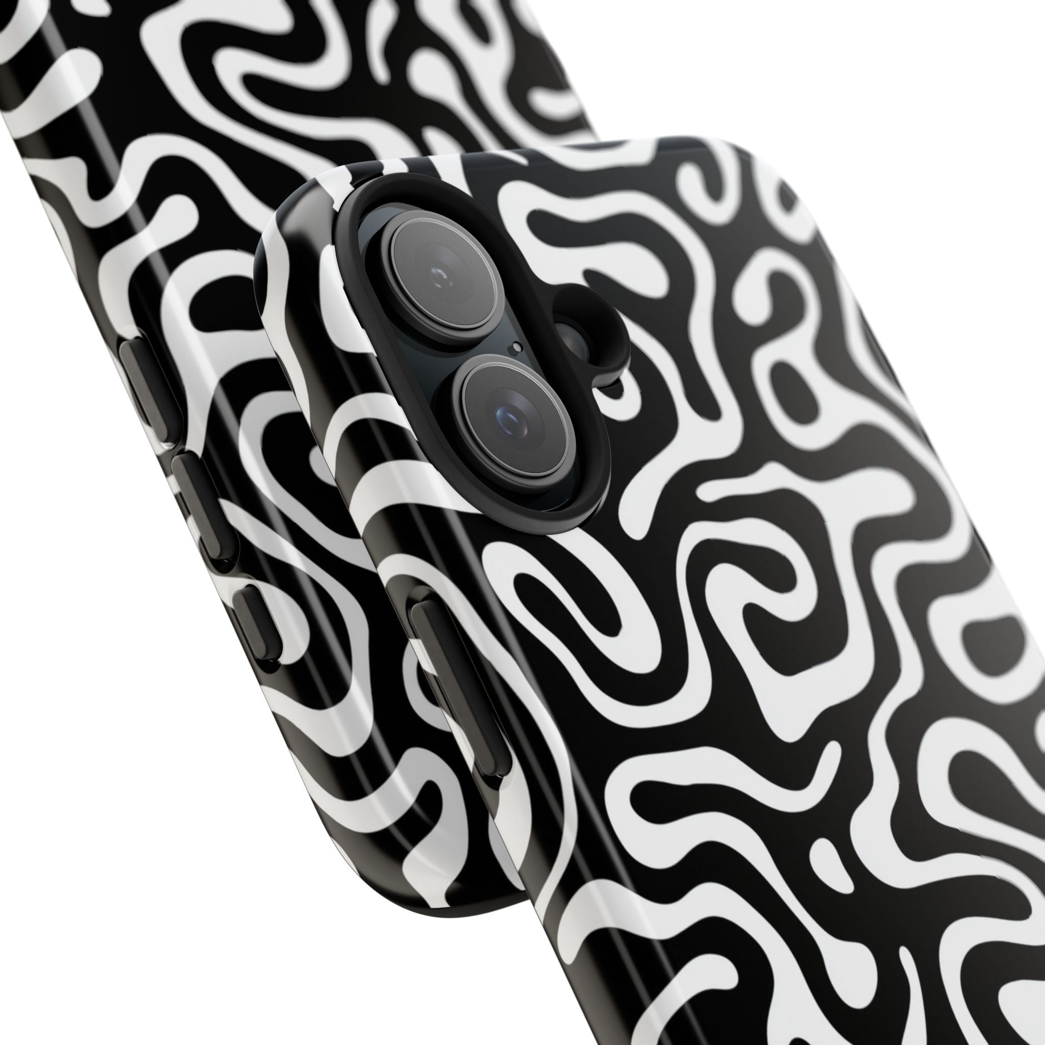 Abstract Black & White Swirl