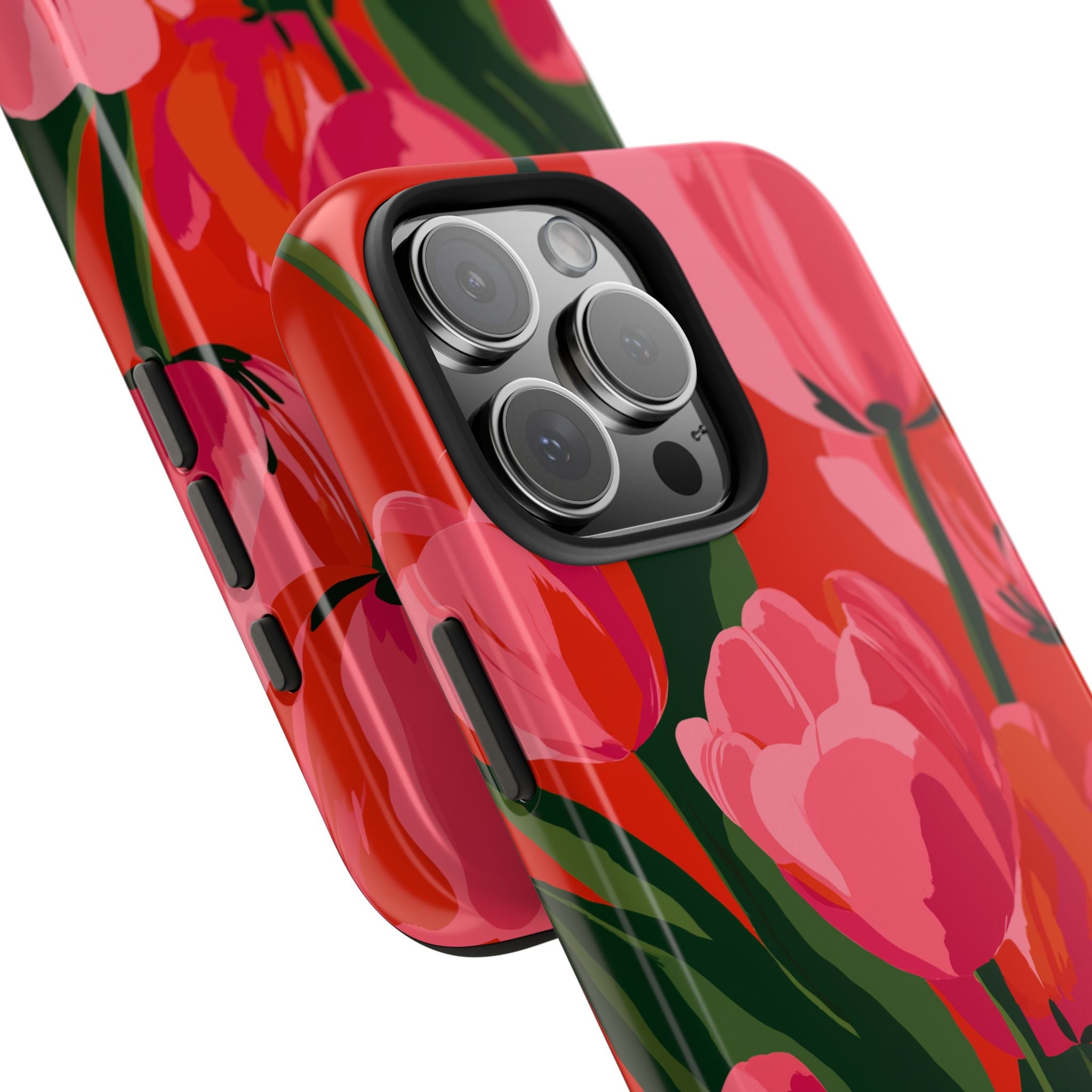 Tulip Bloom Red & Pink Floral