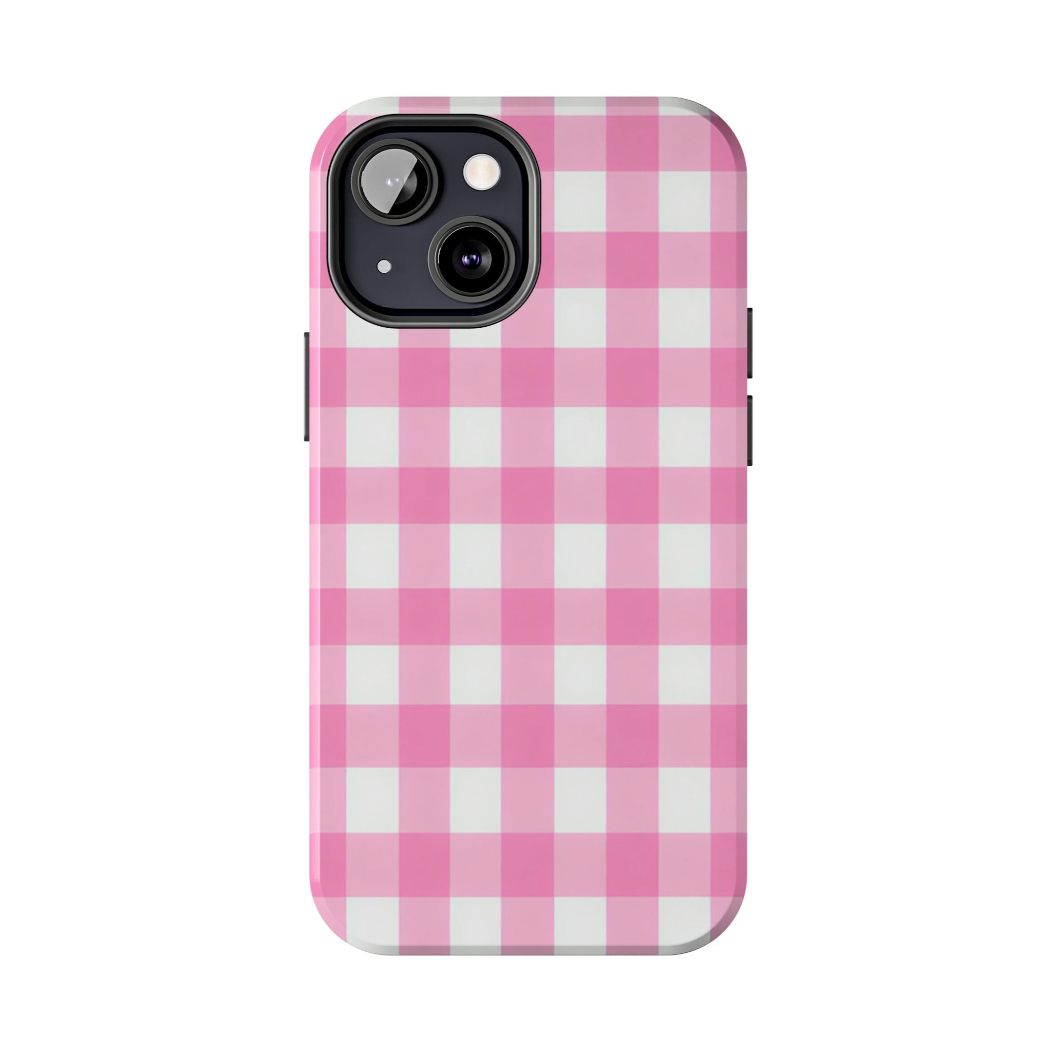Pink Gingham Checked Pattern