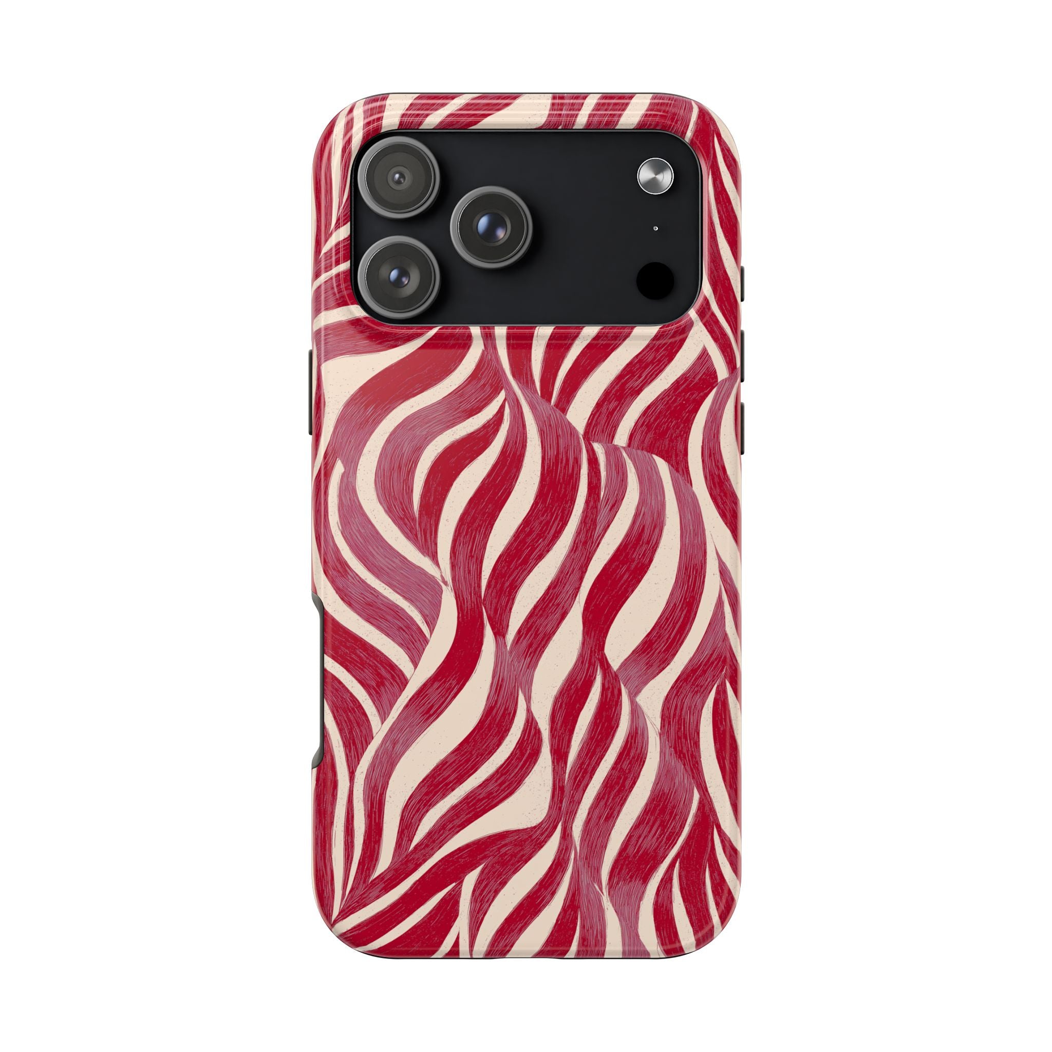 Red Wave Abstract