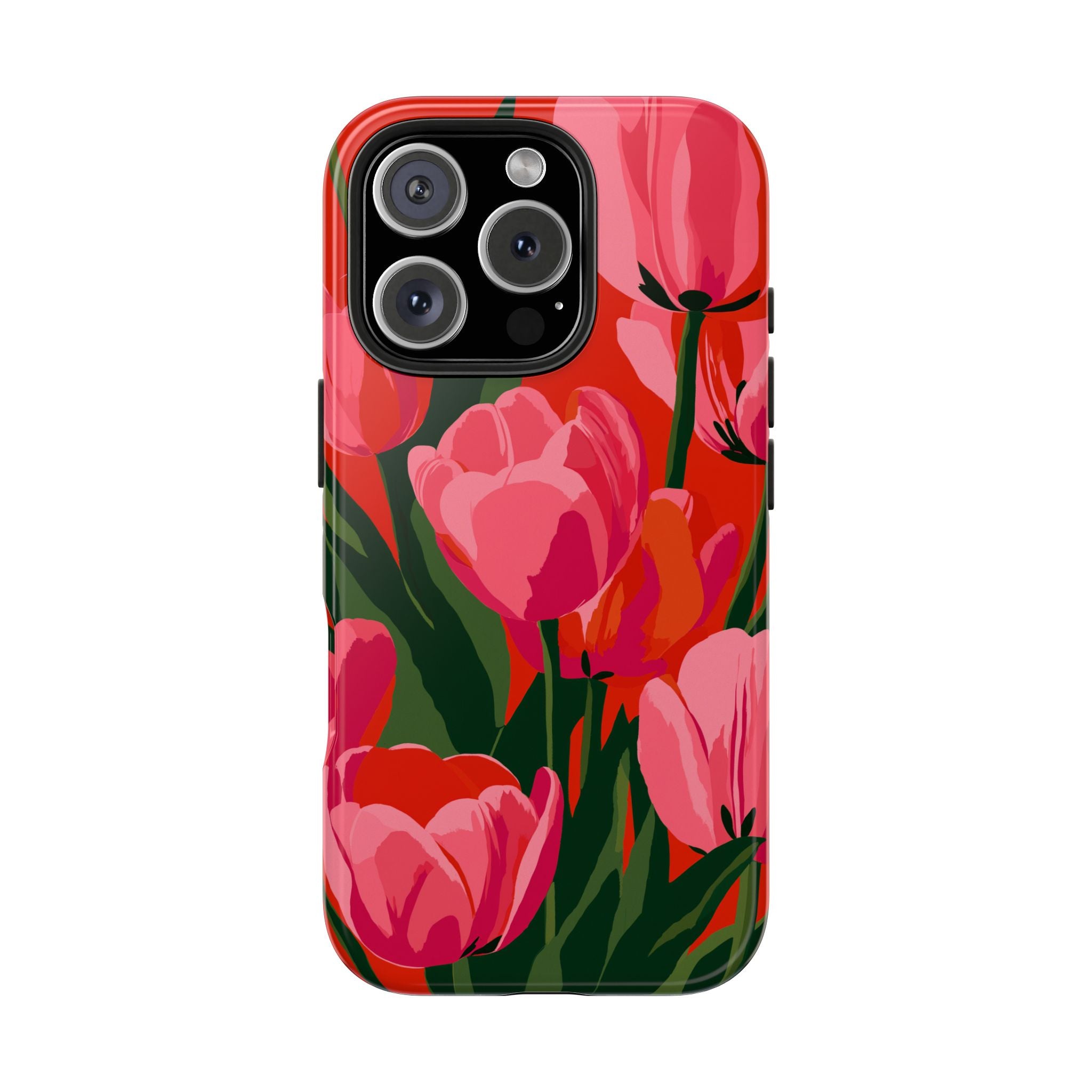 Tulip Bloom Red & Pink Floral