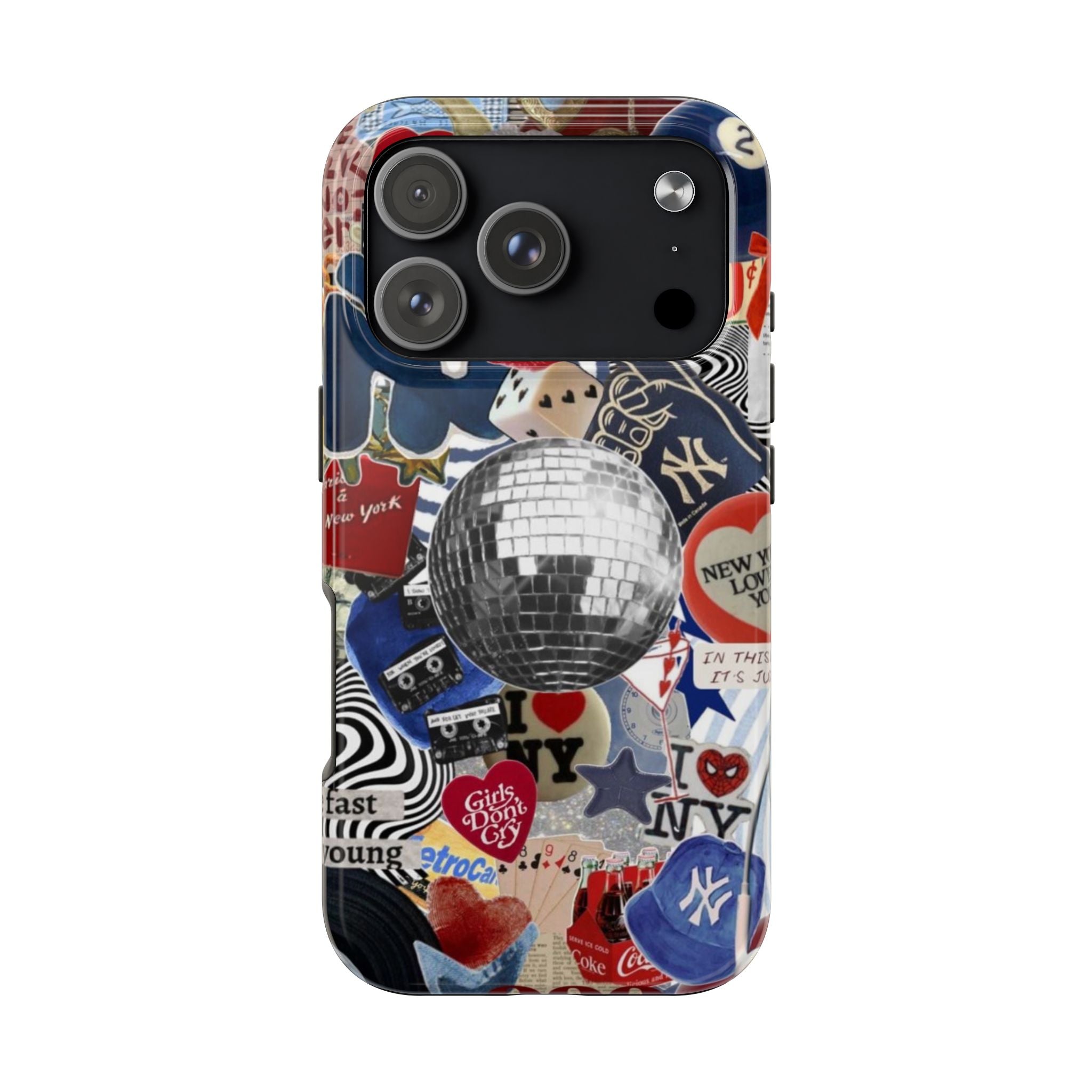 Disco Collage New York Sticker Vibe