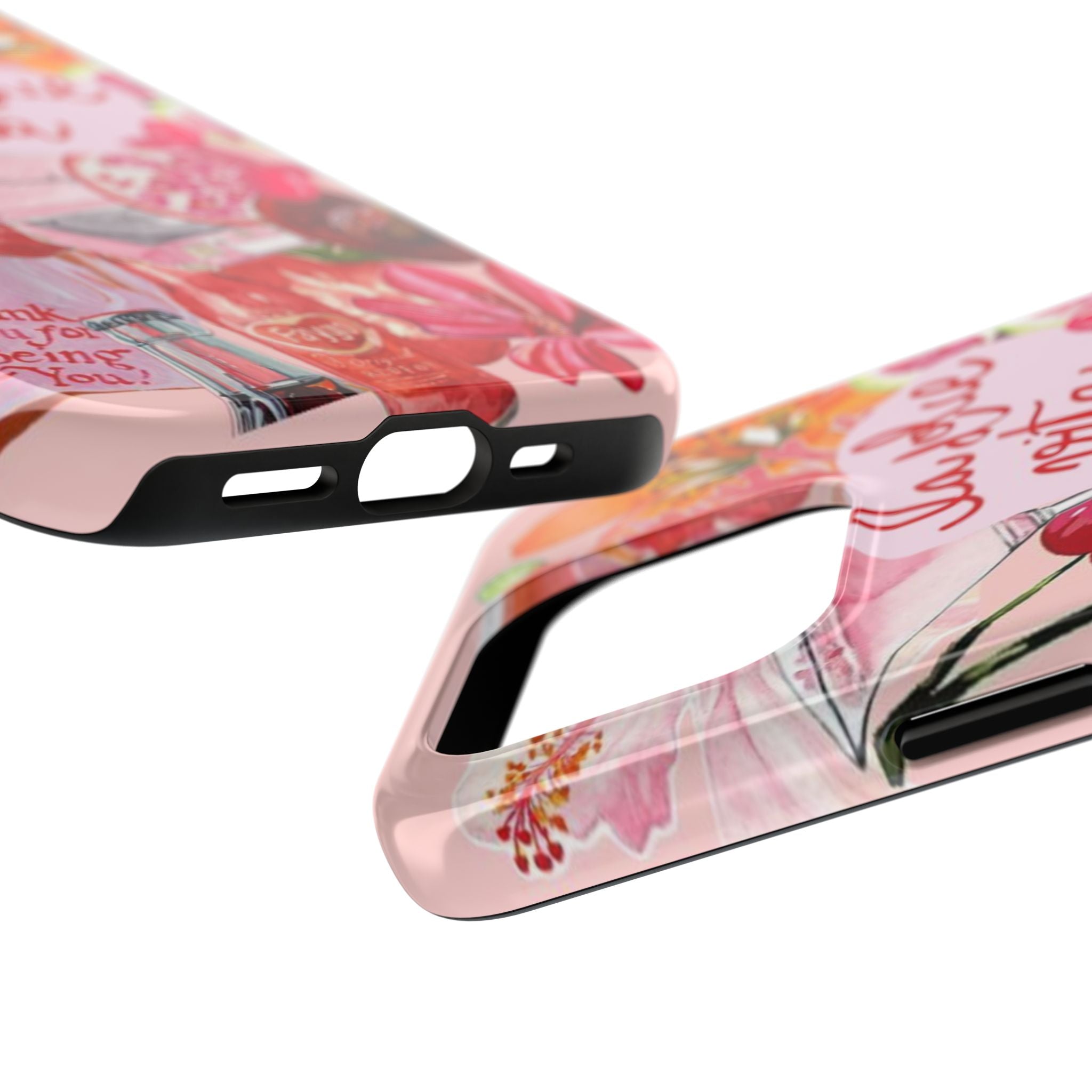 'La Dolce Vita' Pink Floral Collage