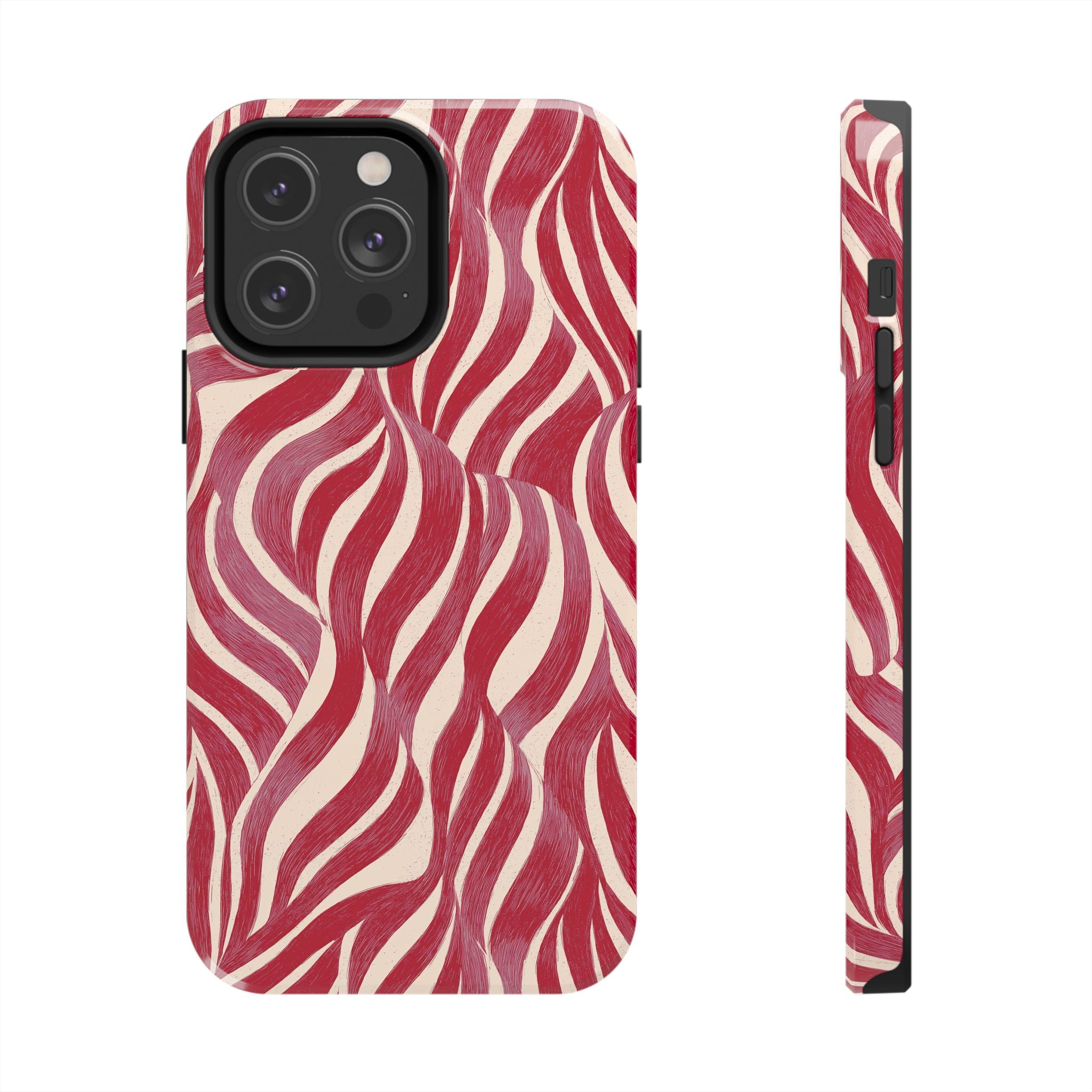 Red Wave Abstract