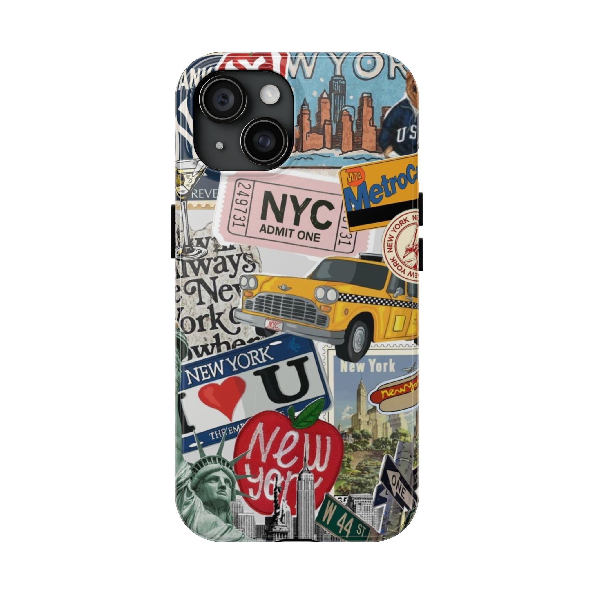 NYC Collage - New York Taxi & Landmarks