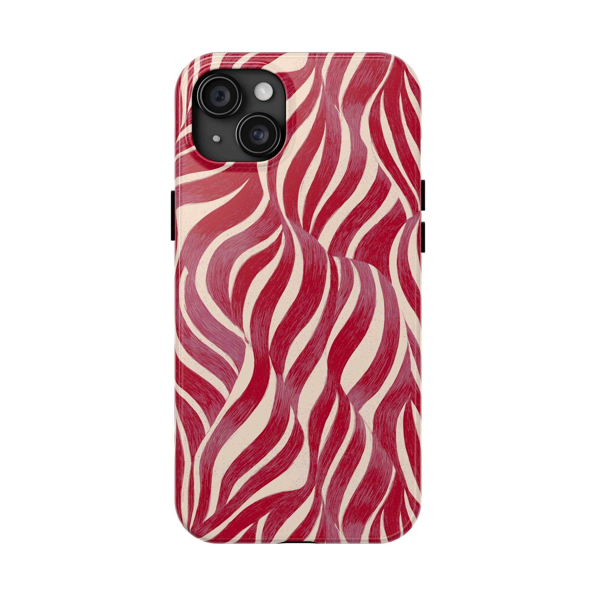 Red Wave Abstract