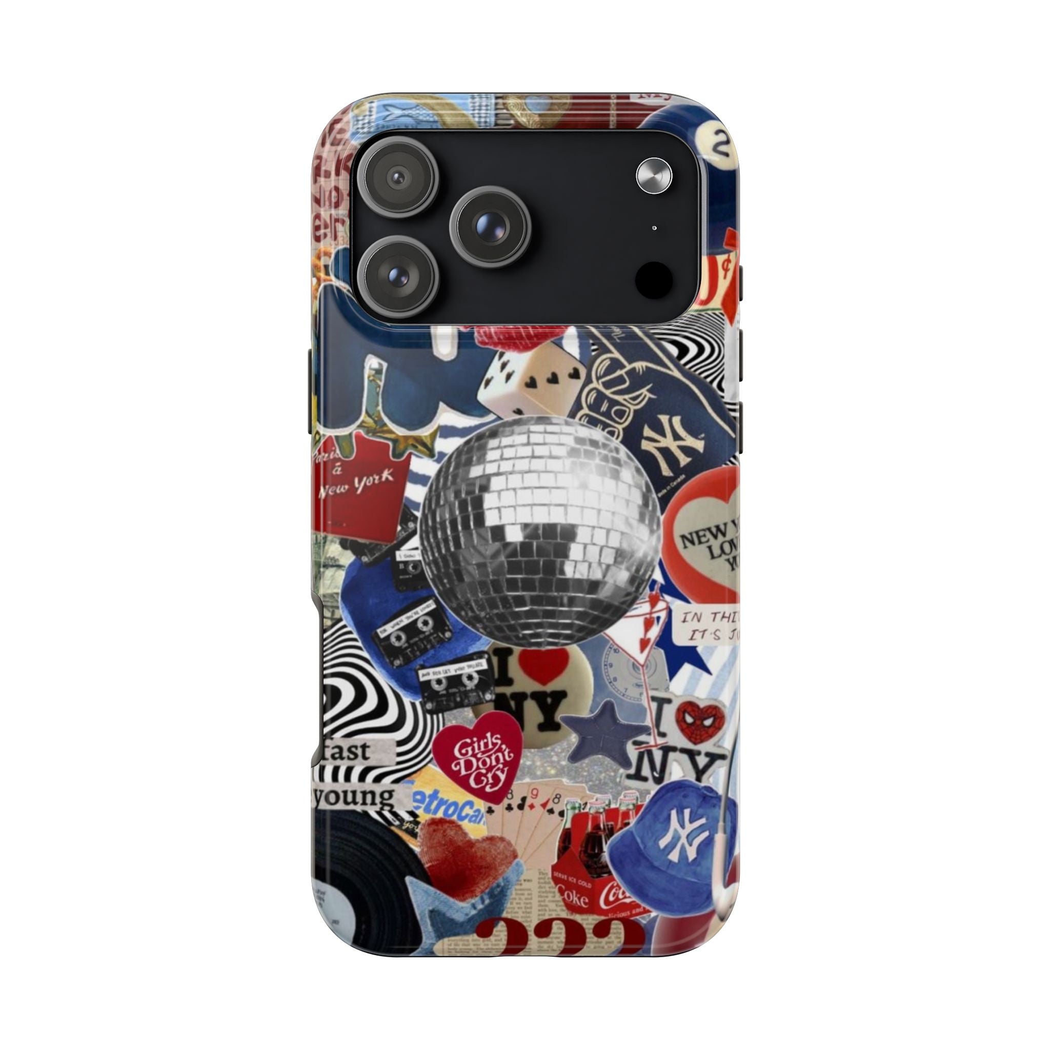 Disco Collage New York Sticker Vibe