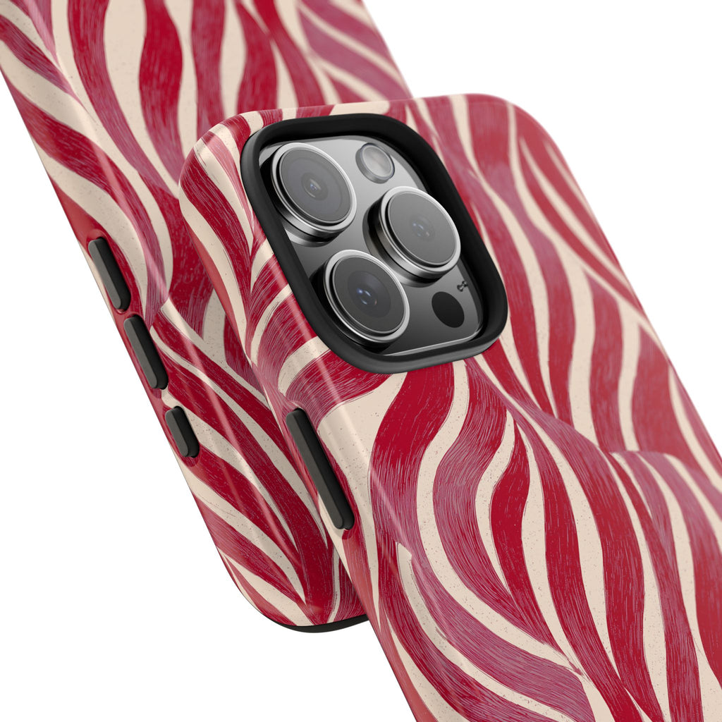 Red Wave Abstract