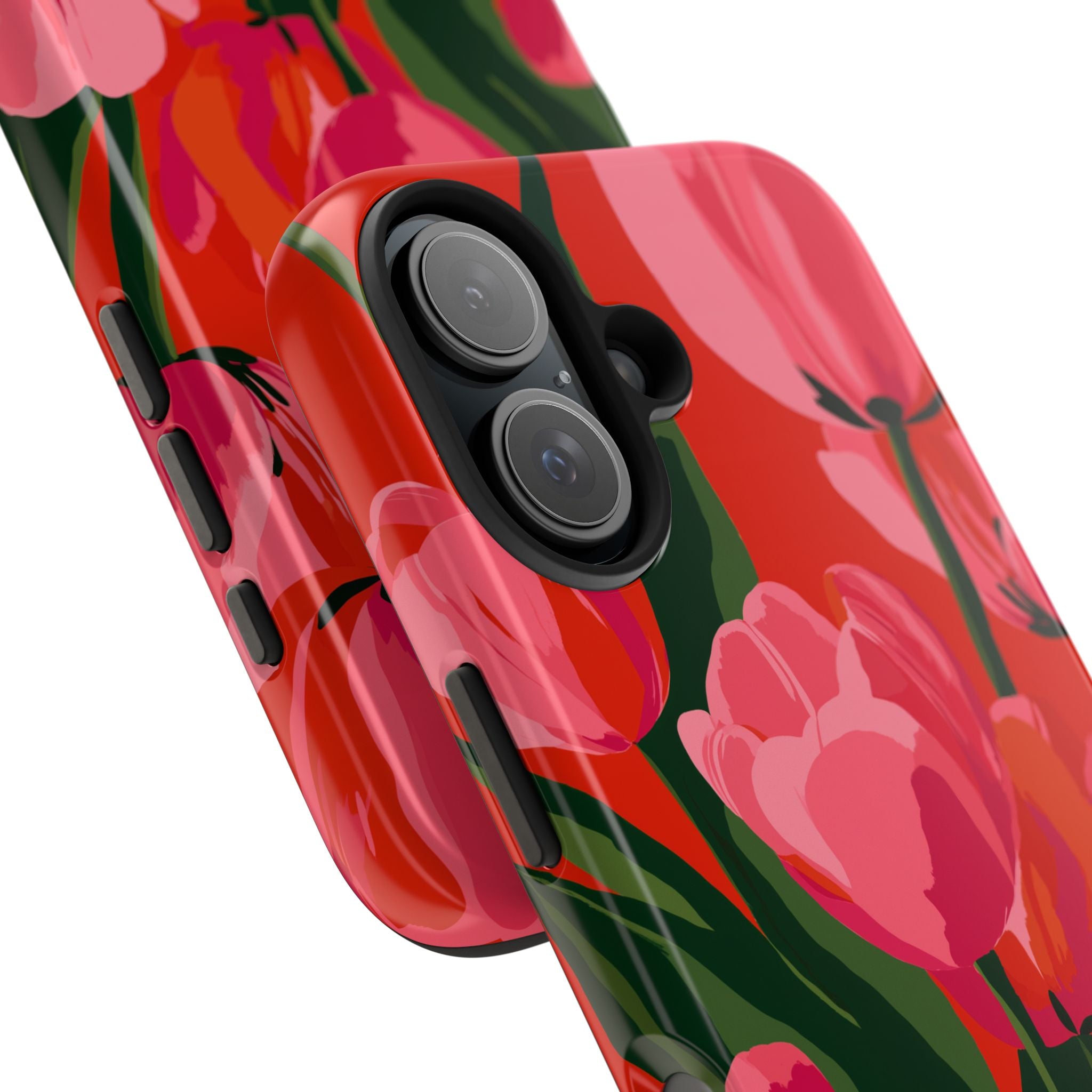 Tulip Bloom Red & Pink Floral