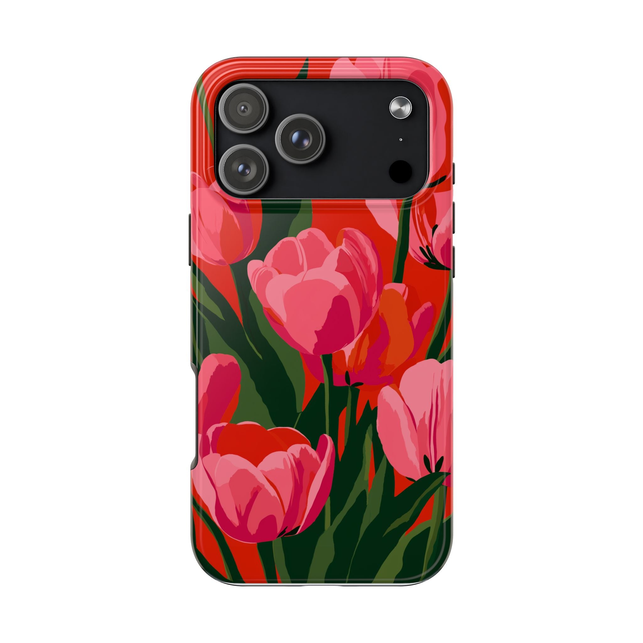 Tulip Bloom Red & Pink Floral