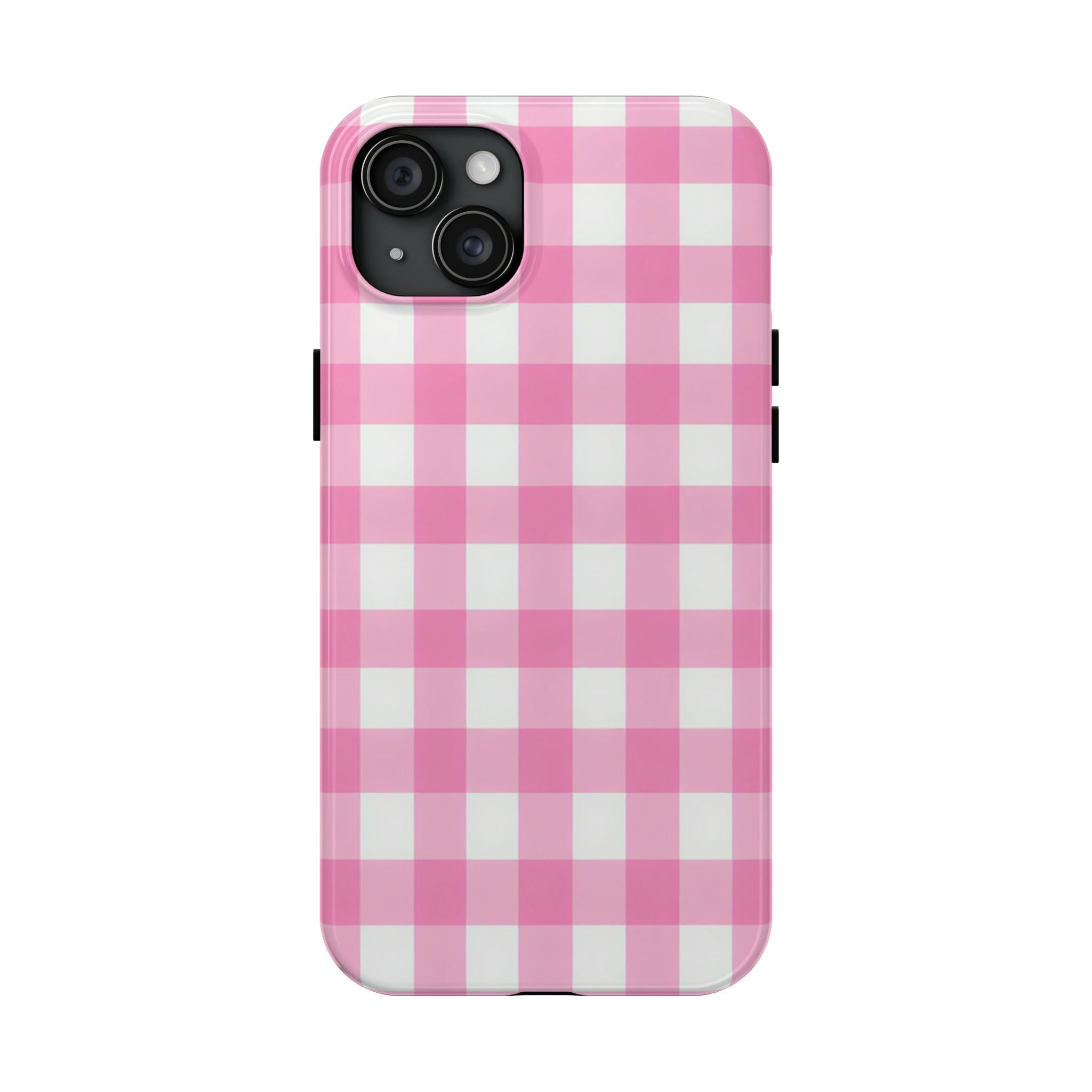 Pink Gingham Checked Pattern