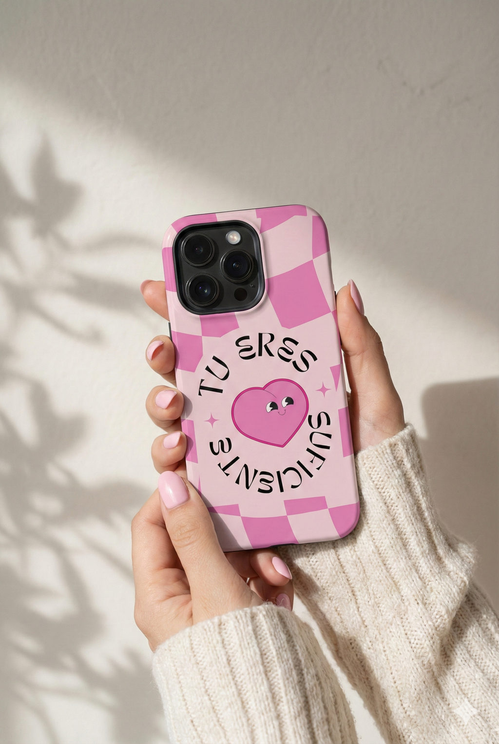 "Tú Eres Suficiente" Pink Heart