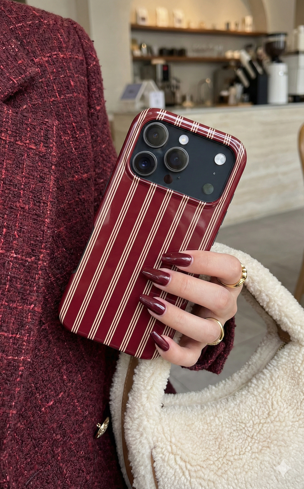 Striped Burgundy