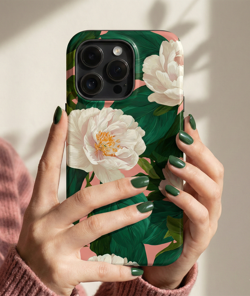 Peony Pink & Green