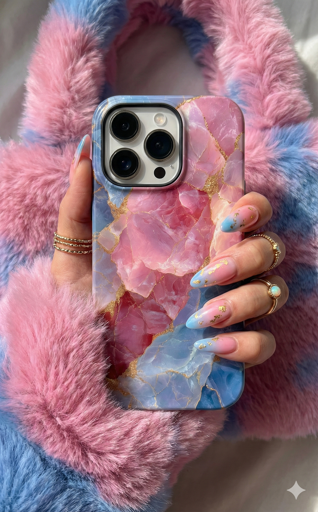 Pink & Blue Agate