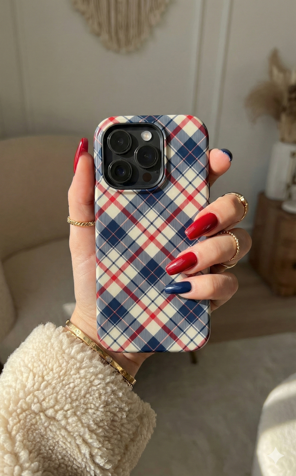Navy & Red Classic Plaid