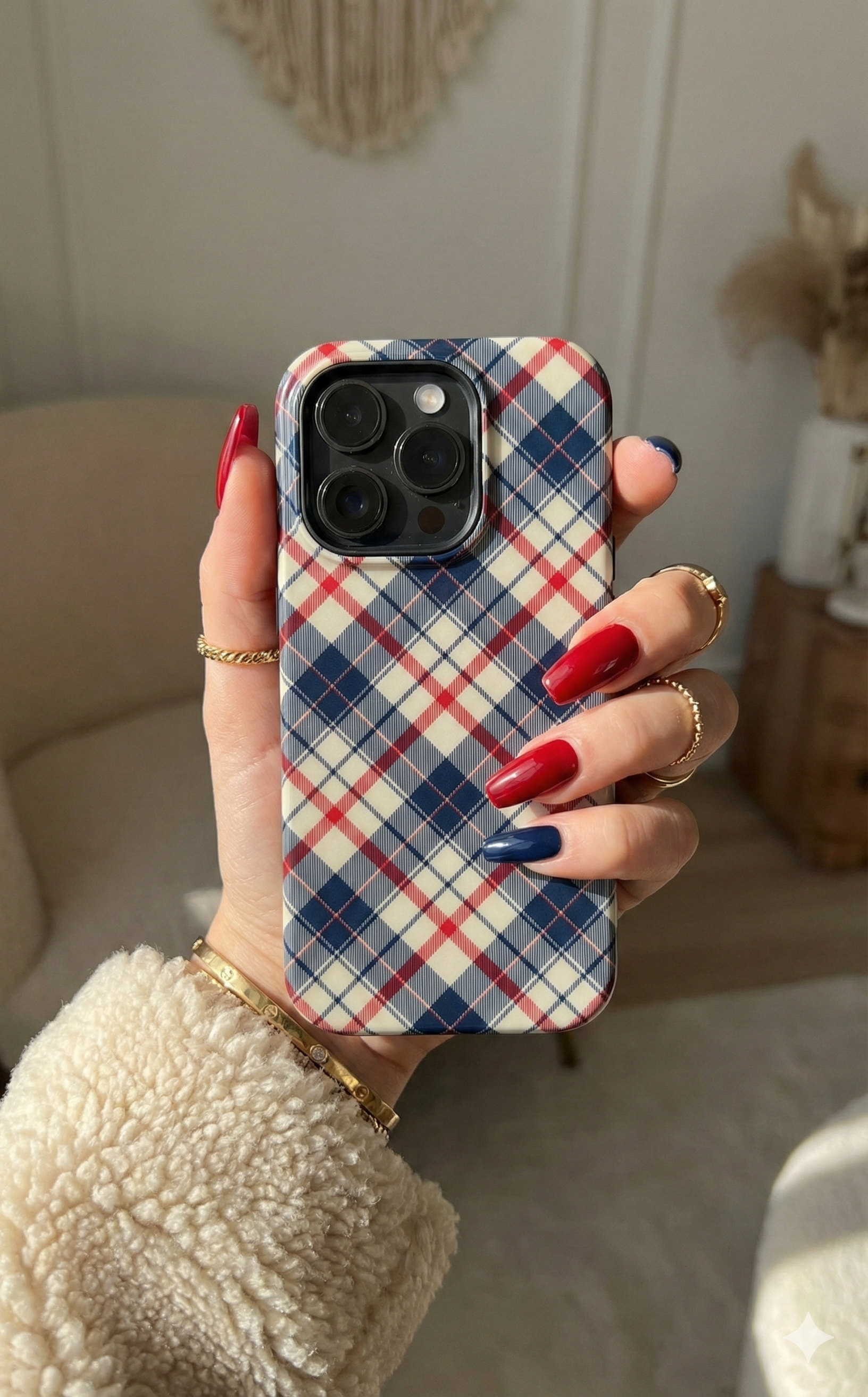 Navy & Red Classic Plaid