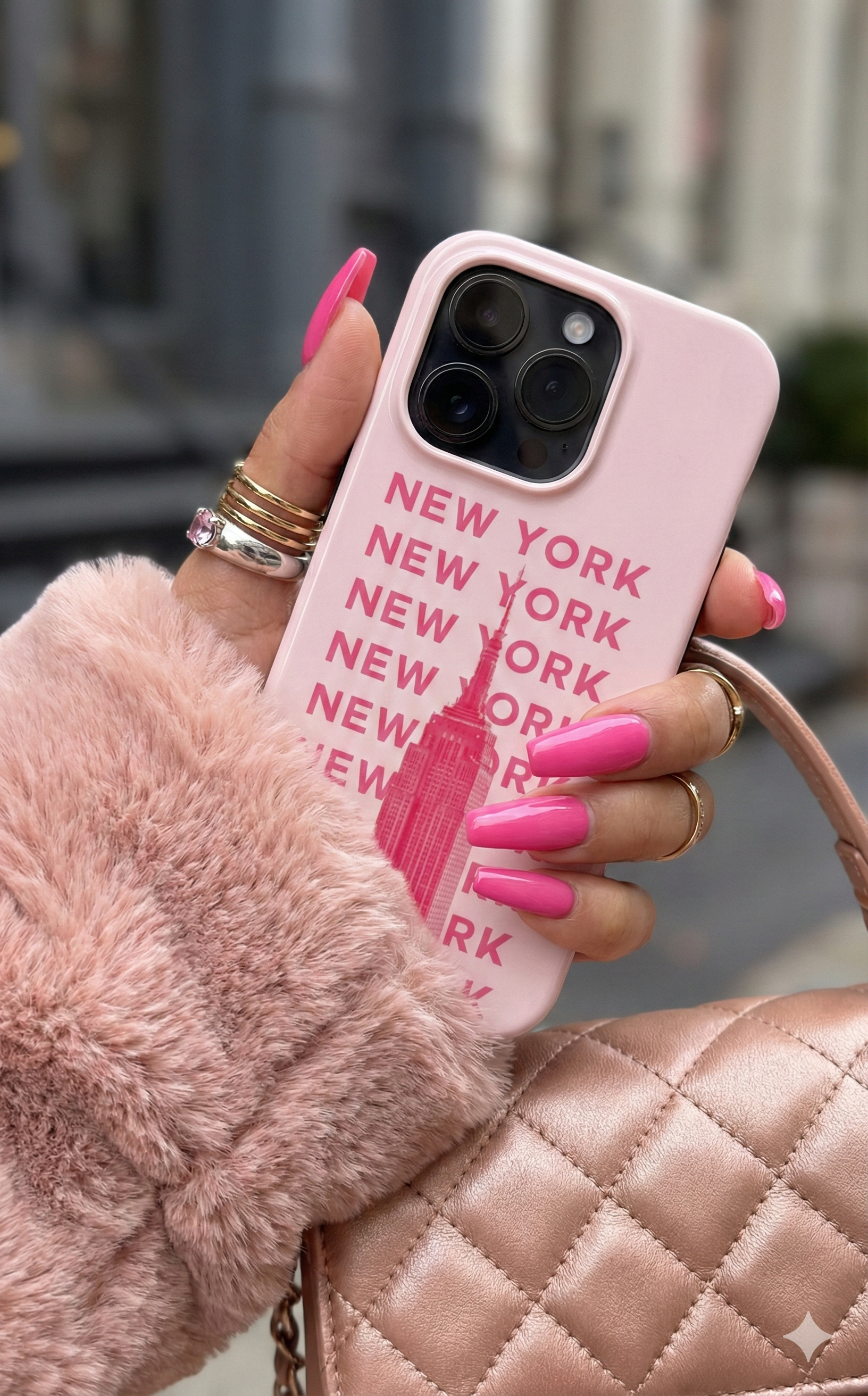 New York Pink Empire State