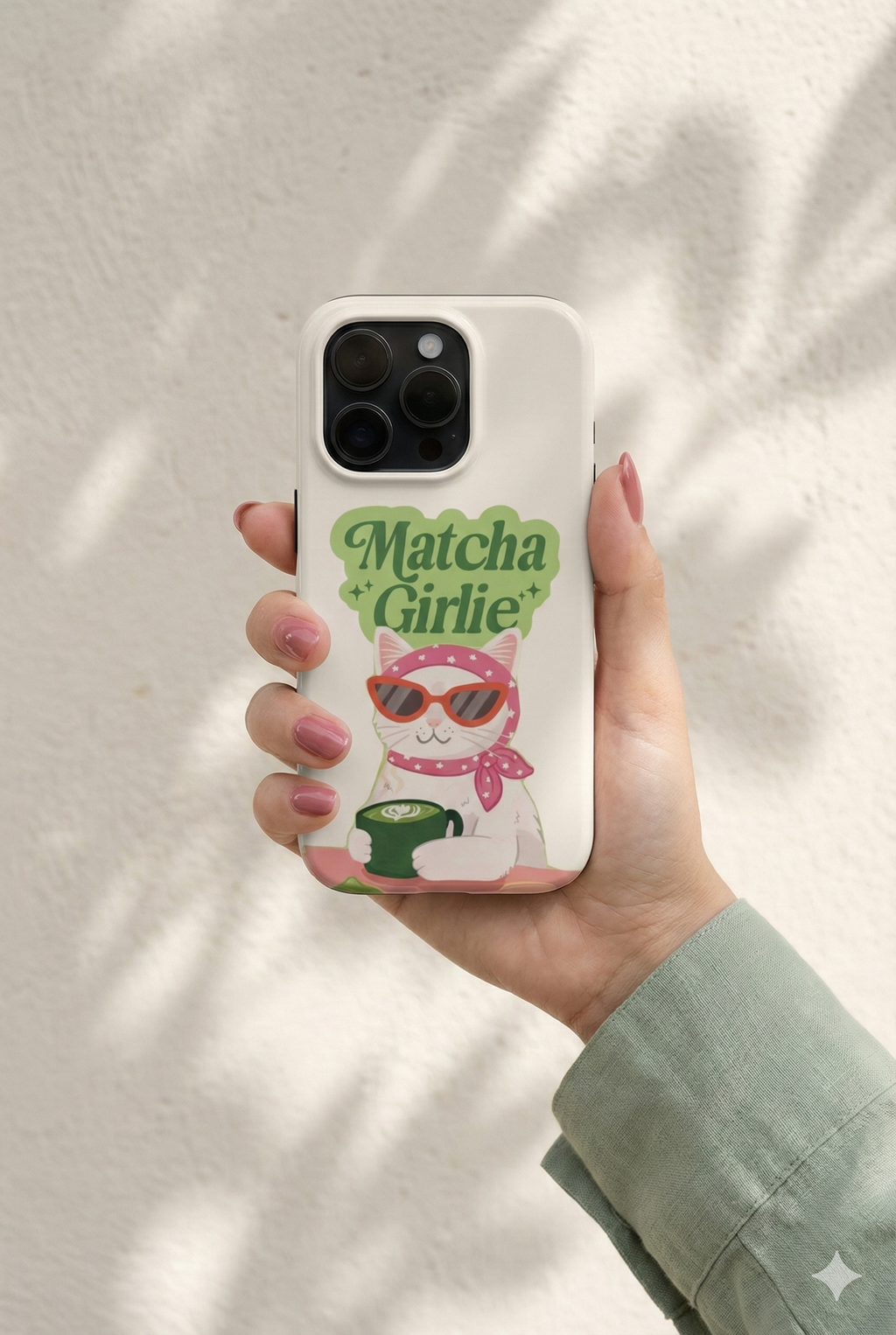 Cute Cat Matcha Girlie