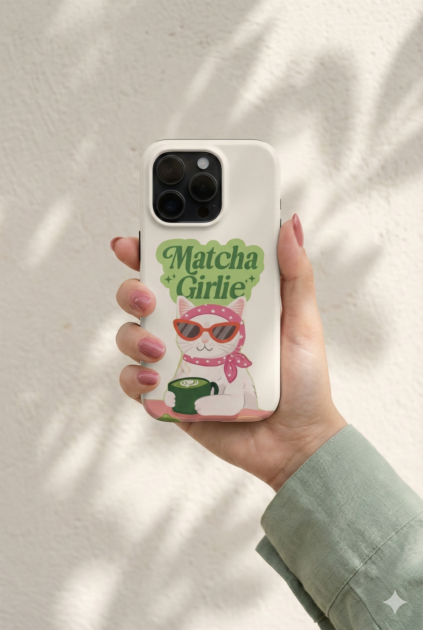 Cute Cat Matcha Girlie