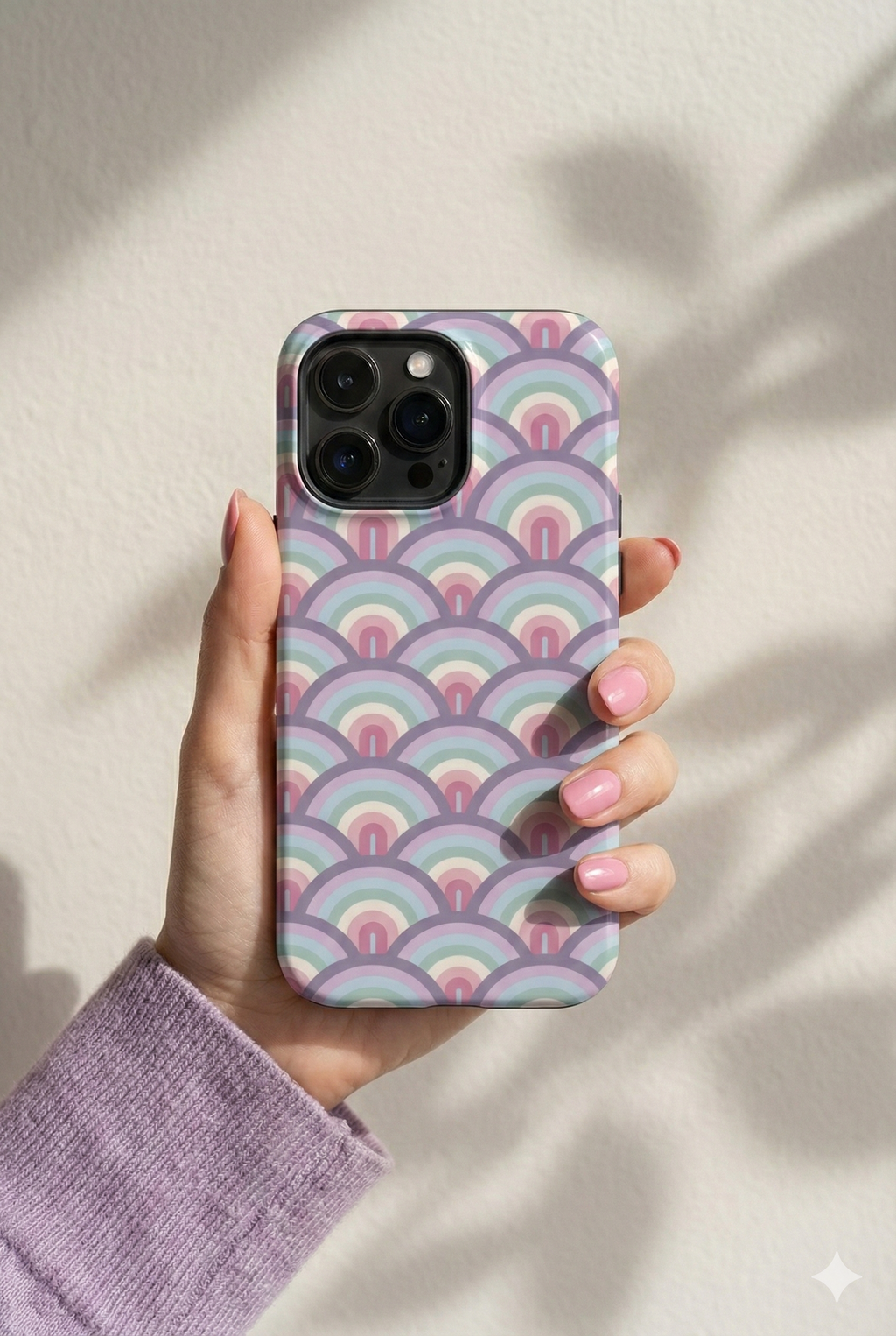 Pastel Rainbow Retro Arc