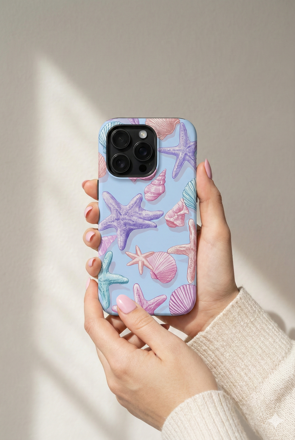Pastel Seashell & Starfish