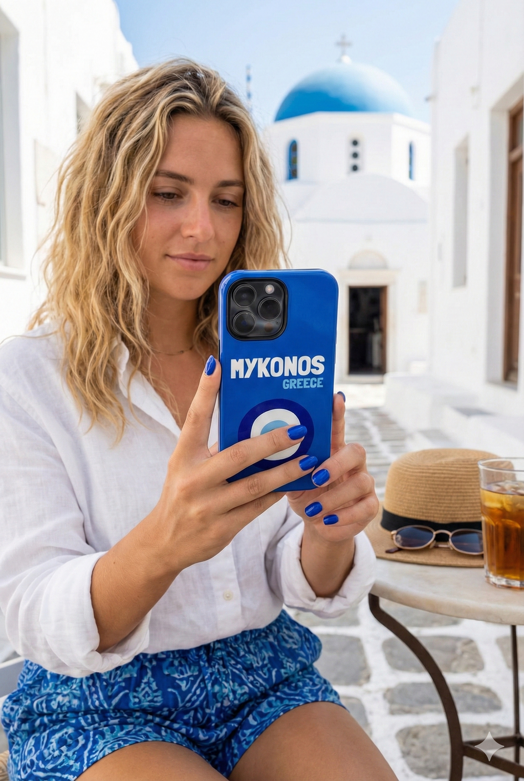 Mykonos Greece - Blue Evil Eye